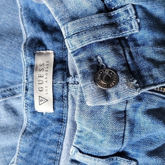 Guess mini flare distressed denim skirt - Picture 5 of 7